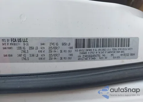 2017 Dodge Grand Caravan Se Plus z USA, uszkodzony, nr VIN 2C4RDGBG6HR547791